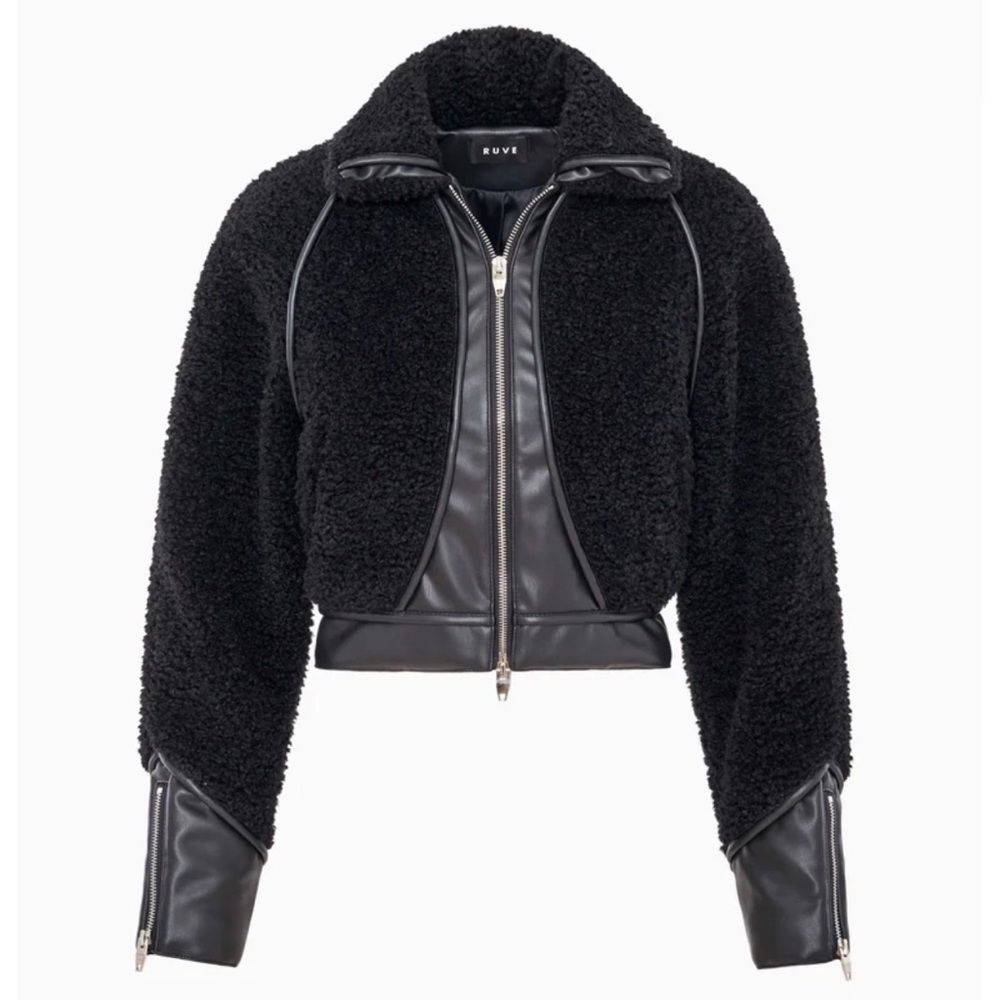 Ruve Javan Sherling Jacket Black - Picture 10 of 11